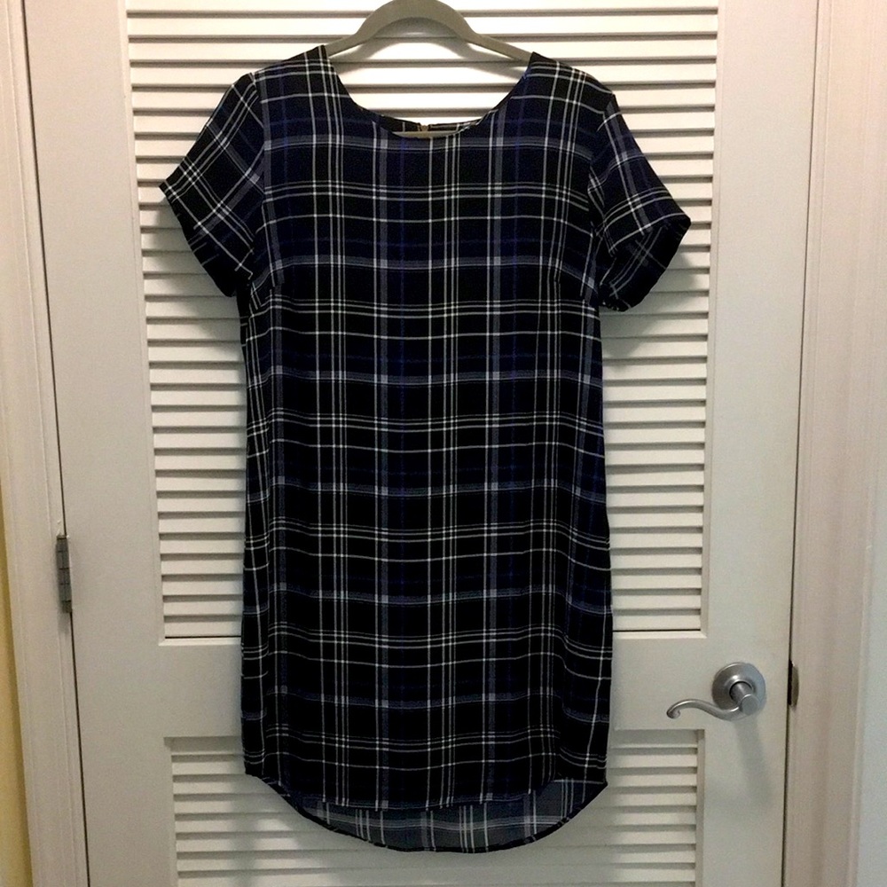 Cynthia Rowley Black Plaid Dress Size 8